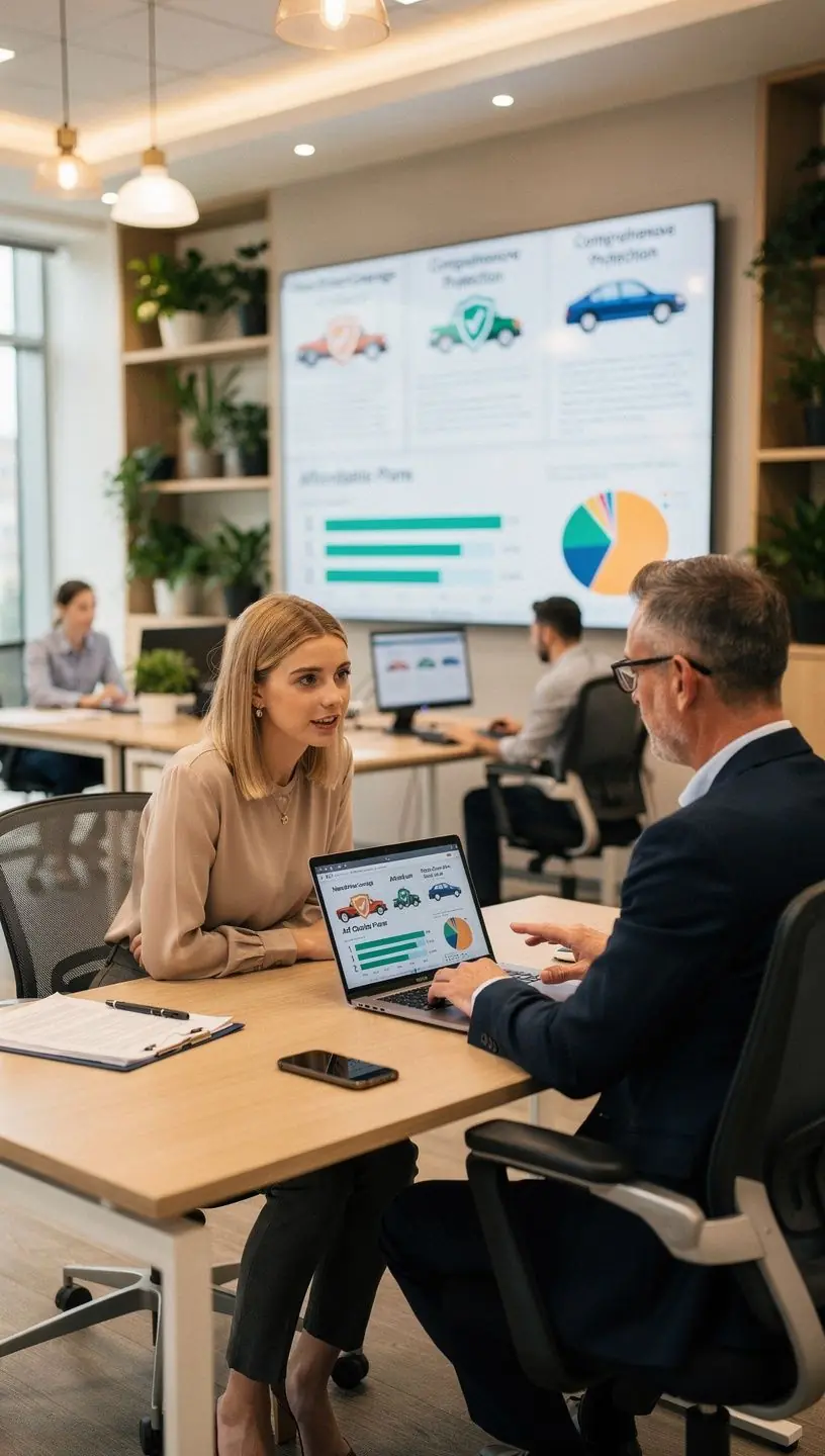 A checklist showing essential steps for selecting the right auto insurance policy.